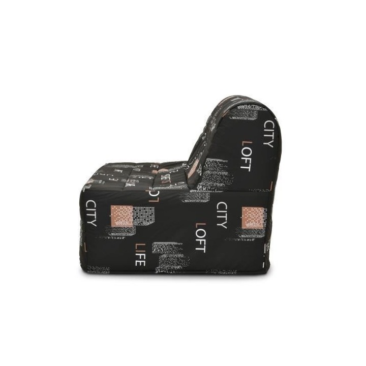 Banquette BZ - Tissu Noir - L143 x P97 x H89 cm - Joe