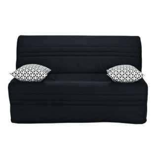 Joe Banquette BZ GEOMETRICO - Tissu noir - L 143 x P 101 x H 95 cm