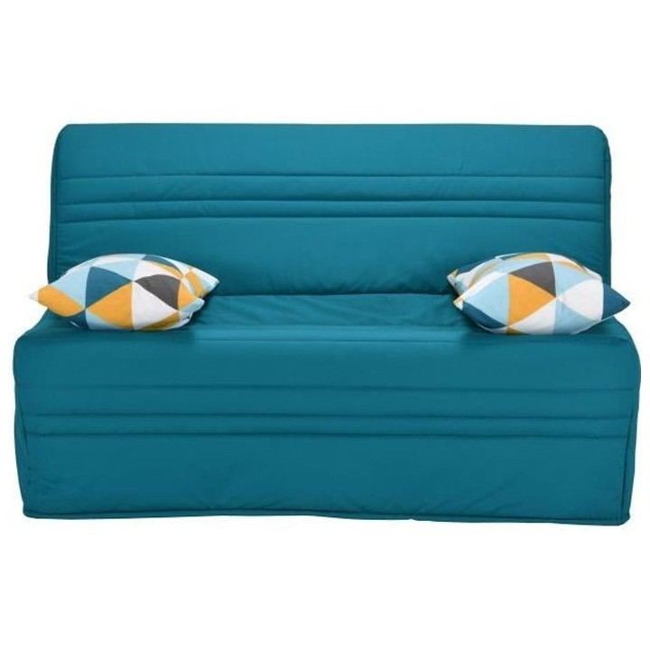 Joe Banquette BZ GEOMETRICO - Tissu turquoise - L 143 x P 101 x H 95 c