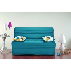 Joe Banquette BZ GEOMETRICO - Tissu turquoise - L 143 x P 101 x H 95 cm