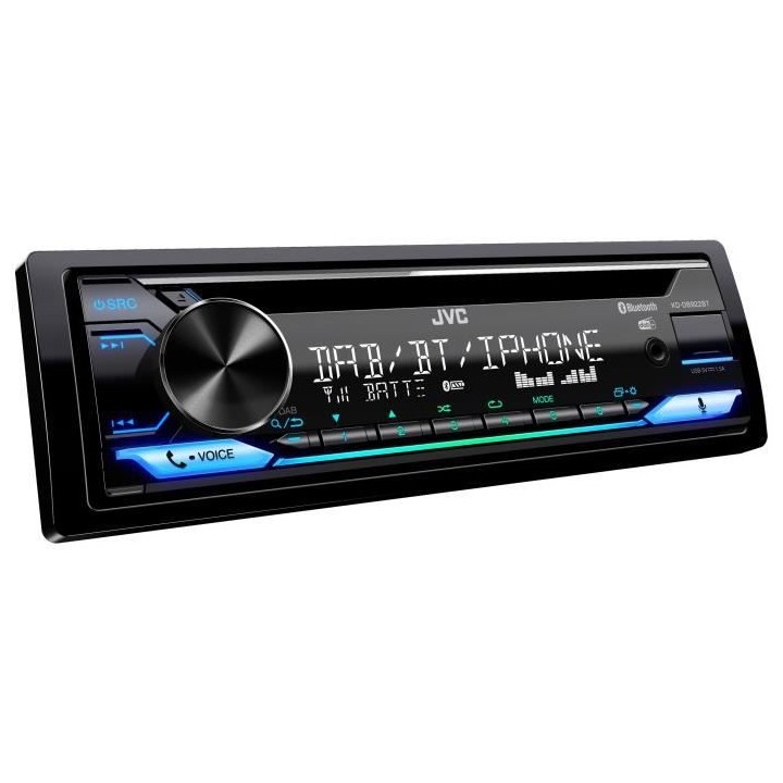 Autoradio JVC - KD-DB922BT - CD - USB - iPod - Bluetooth - DAB+