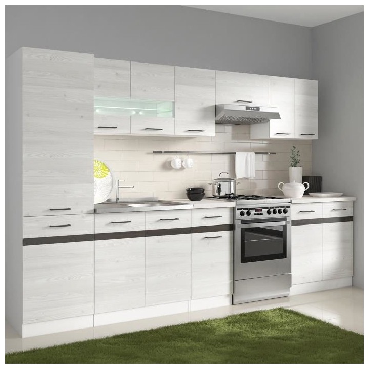 JUNONA Colonne de cuisine L 50 cm - Décor chene méleze sibiu clair e