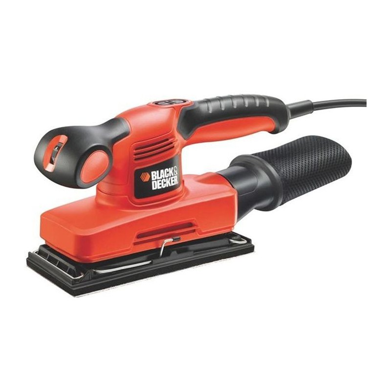 Ponceuse Vibrante 1/3 Feuille Filaire 240W BLACK+DECKER ( Livrée en Coffret + 5 Abrasifs) - KA320EKA-QS