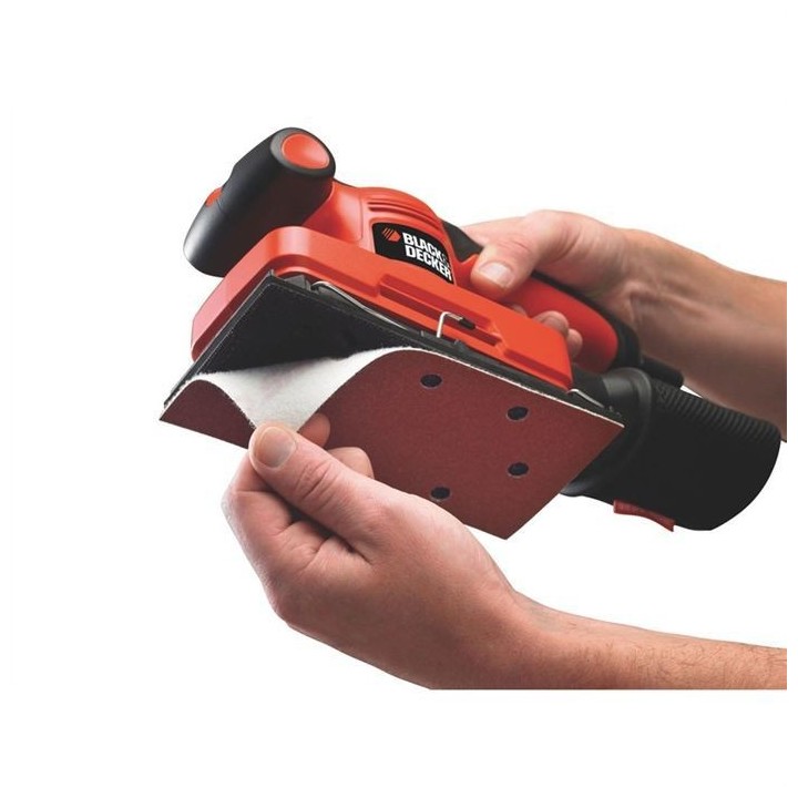 Ponceuse Vibrante 1/3 Feuille Filaire 240W BLACK+DECKER ( Livrée en C