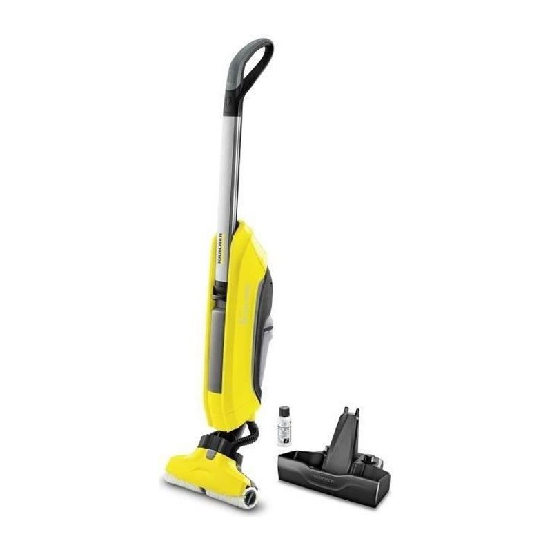 KARCHER FC 5 sans fil - Nettoyeur de sol 2 en 1 permet d'aspirer les petites particules de saleté et de nettoyer en une seule