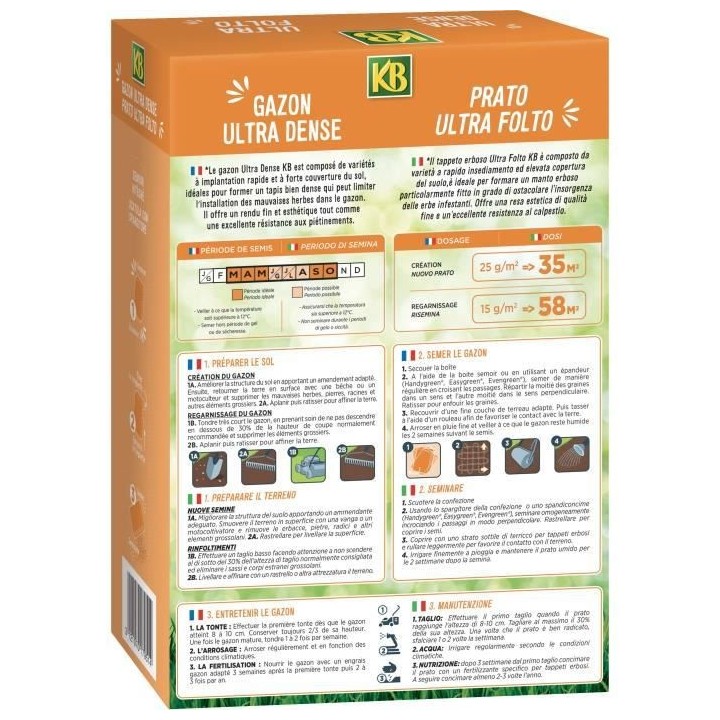 KB - Semences gazon - Ultra dense 35m²