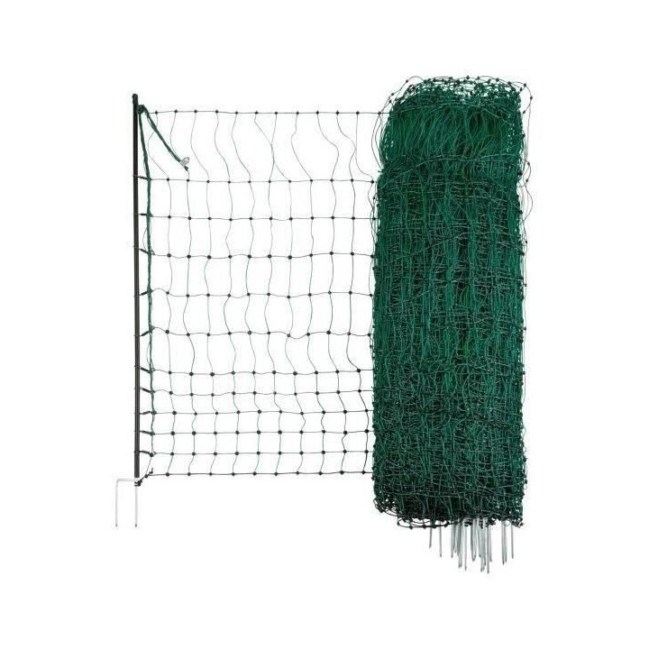 KERBL Filet pour les poules 25 m - 106 cm - double pointe - vert - non