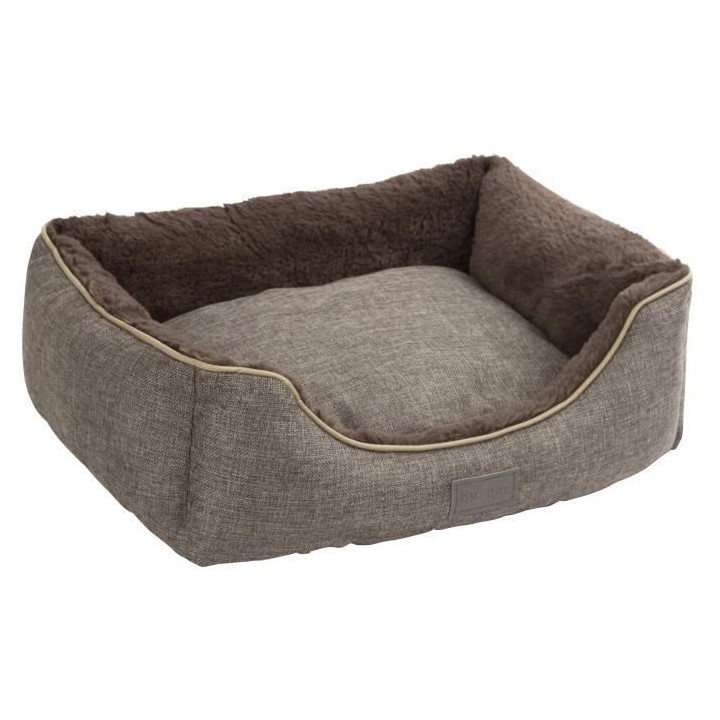 KERBL Corbeille Samuel - 50 x 40 x 15 cm - Argent et gris - Pour chien