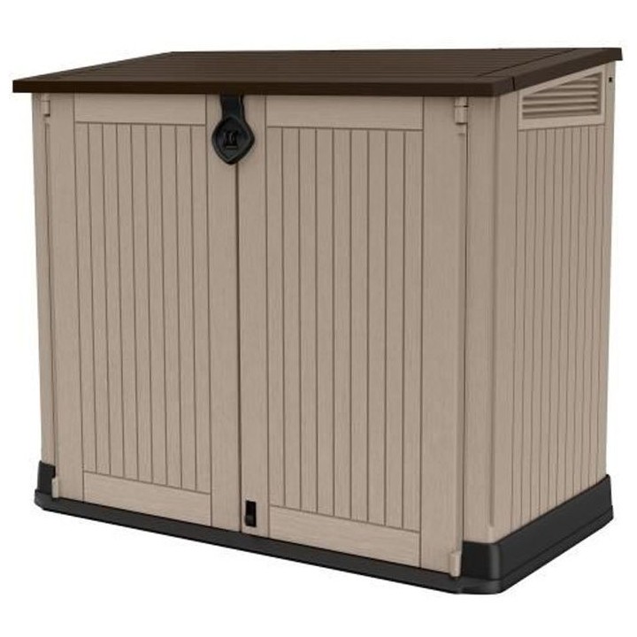 KETER - Coffre de jardin - Multifonctions - avec vérins - 880L- Beige