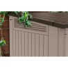 KETER - Coffre de jardin - Multifonctions - avec vérins - 880L- Beige