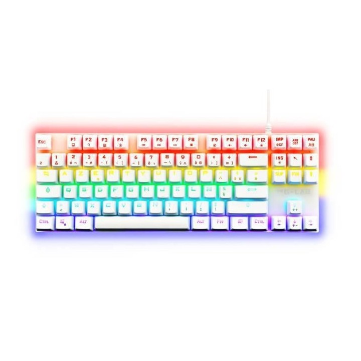 Clavier de jeu - THE G-LAB - KEYZ-MERCURY-W/FR - Mécanique - TKL - Bl