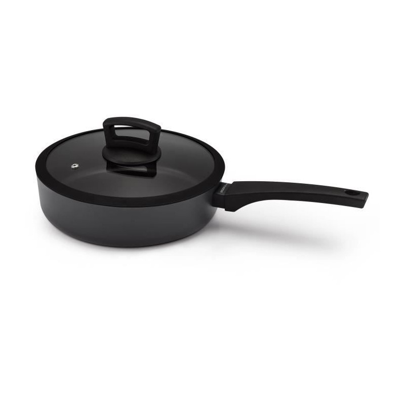 KITCHEN FUN BY BEKA 13865244 Twist Sauteuse + couvercle 24 cm - Tous feux + induction - Noir