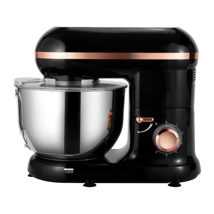 Robot pâtissier multifonction KITCHEN MOVE DALLAS Noir et Gold