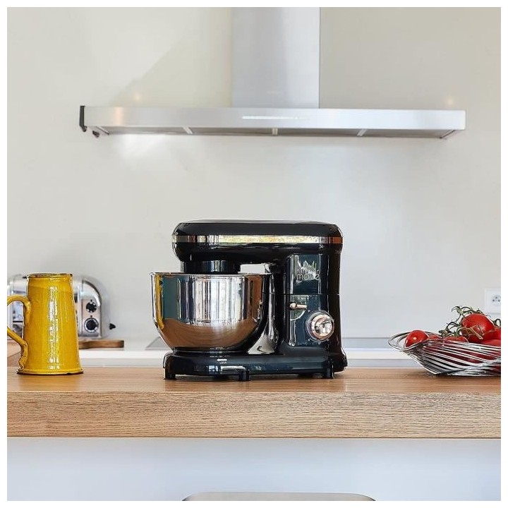 Robot pâtissier multifonction KITCHEN MOVE DALLAS Noir et Gold