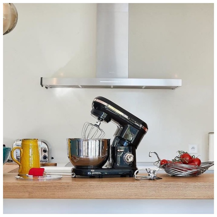 Robot pâtissier multifonction KITCHEN MOVE DALLAS Noir et Gold