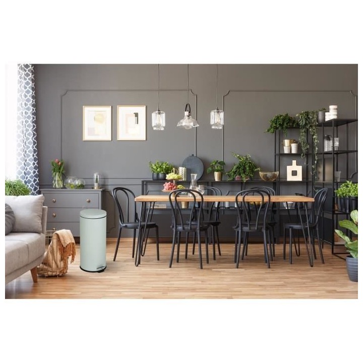 KITCHEN MOVE Poubelle de cuisine a pédale URBAN 30L - En acier Vert