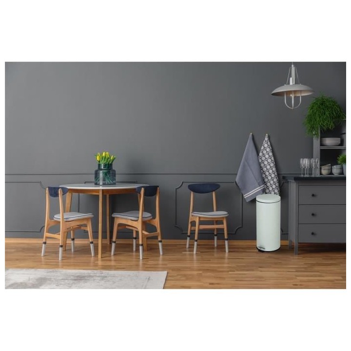 KITCHEN MOVE Poubelle de cuisine a pédale URBAN 30L - En acier Vert