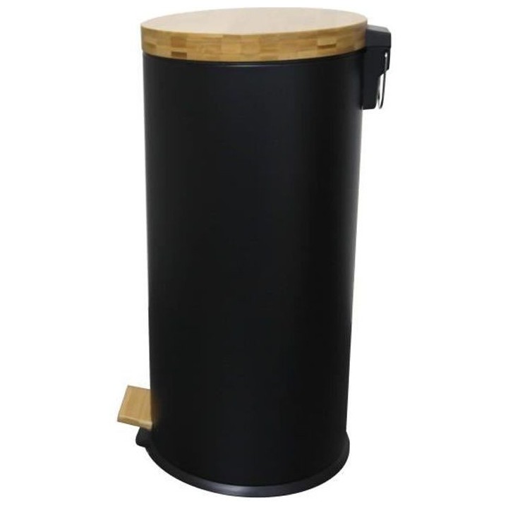 KITCHEN MOVE Poubelle de cuisine a pédale Forest - 30L - Noir mat