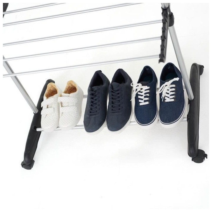 Séchoir a linge étendoir multifonction 25M ULTIMA 3 niveaux Noir et