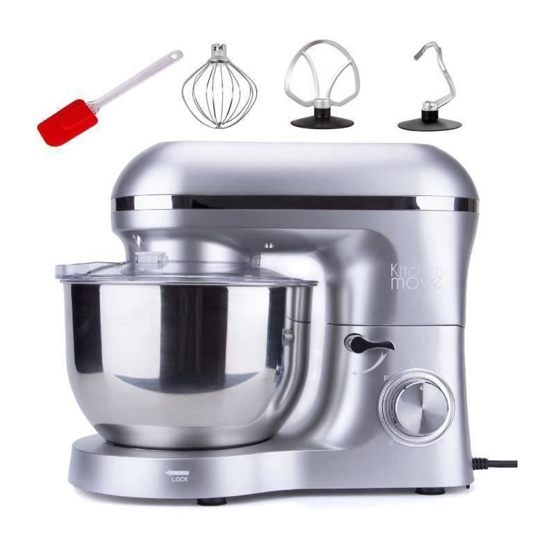 Robot patissier VIPER - Gris acier - Multifonction - 1500W - Bol 5.5L