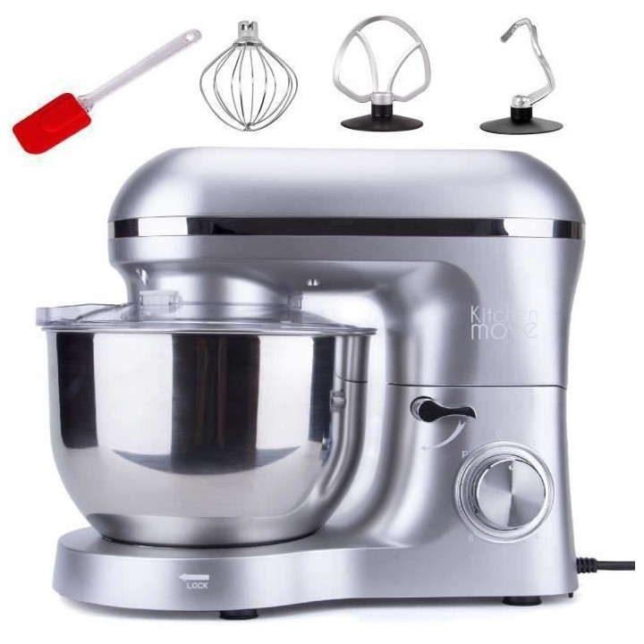 Robot patissier VIPER - Gris acier - Multifonction - 1500W - Bol 5.5L