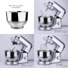 Robot patissier VIPER - Gris acier - Multifonction - 1500W - Bol 5.5L