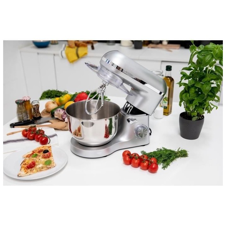 Robot patissier VIPER - Gris acier - Multifonction - 1500W - Bol 5.5L