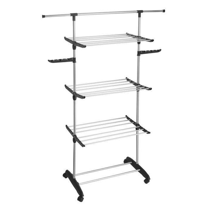 KITCHEN MOVE BAT-IH1 ULTIMA Séchoir a linge - Gris/Noir