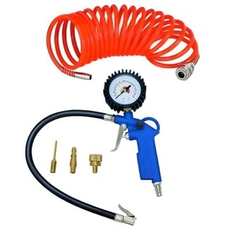 Ensemble de 5 accessoires SCHEPPACH (pistolet de gonflage, tuyau 5m et