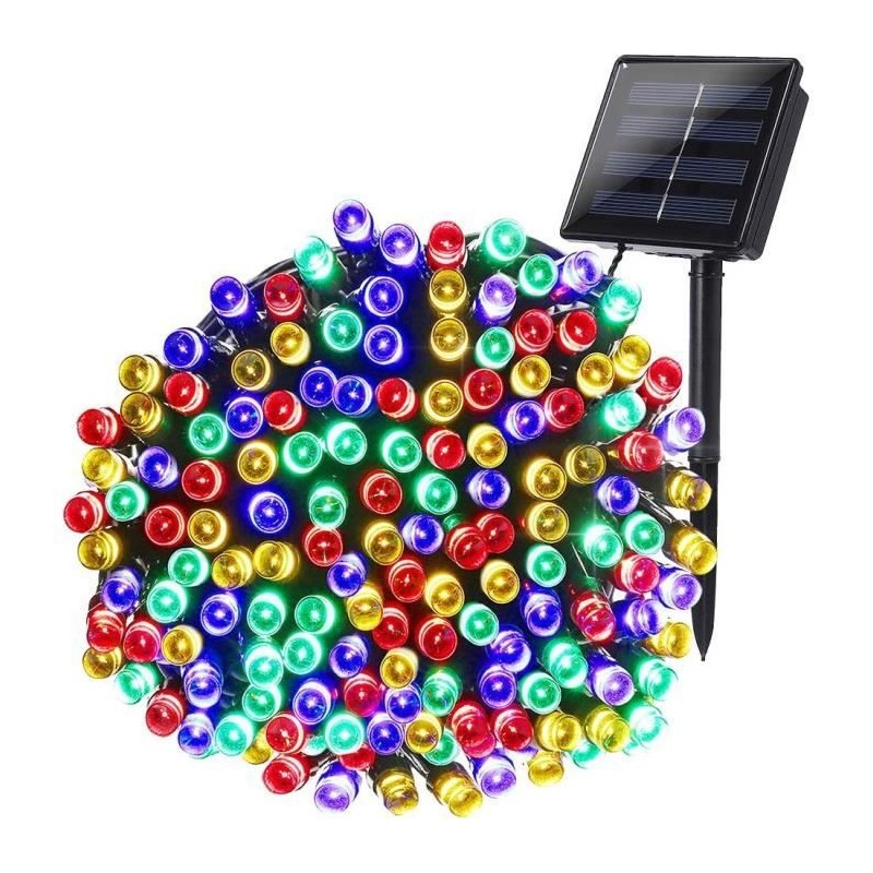 LUMI JARDIN - Yogy Solar - Guirlande lumineuse solaire - 8.90m - 8 modes - Multicolore