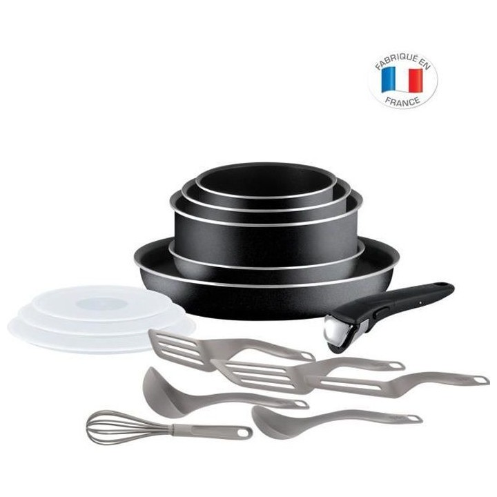 TEFAL L2009202 Ingenio Essential Batterie de cuisine 15 pieces, Tous f