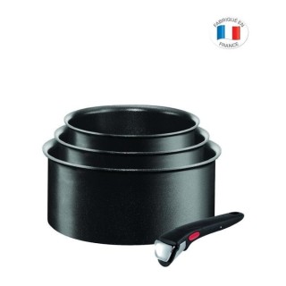 TEFAL L6509503 Ingenio Expertise Set de 3 casseroles 16-18-20cm, Batte