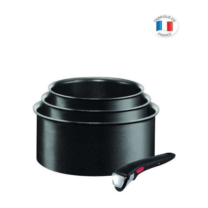 TEFAL L6509503 Ingenio Expertise Set de 3 casseroles 16-18-20cm, Batte