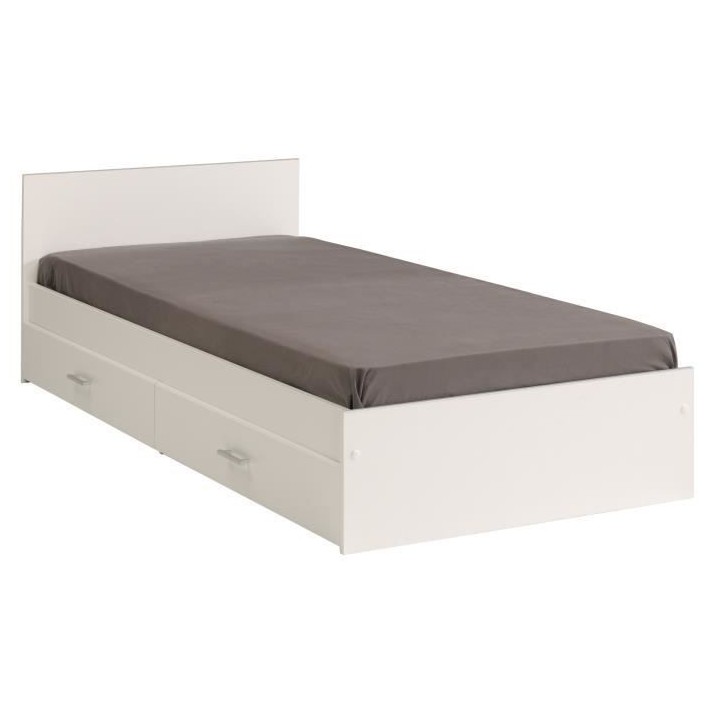 PARISOT SCOOP Lit Enfant l90x L200 cm avec 3 meubles de rangement - Co