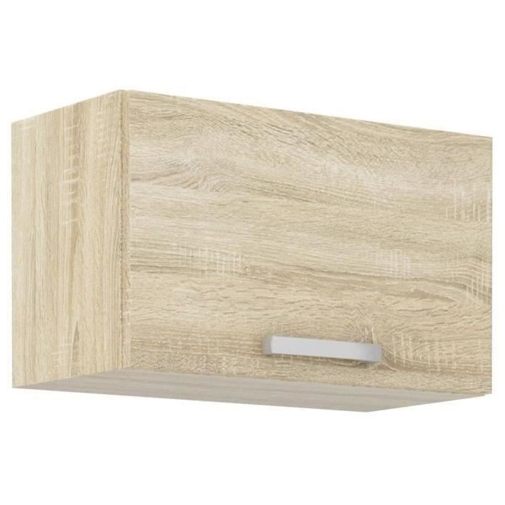 Meuble hotte porte basculante - Décor chene sonoma - L 60 x 31,6 x H