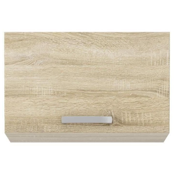 Meuble hotte porte basculante - Décor chene sonoma - L 60 x 31,6 x H