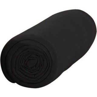 TODAY Drap Housse 90X190 1 personne Jersey uni noir JERSEY TODAY