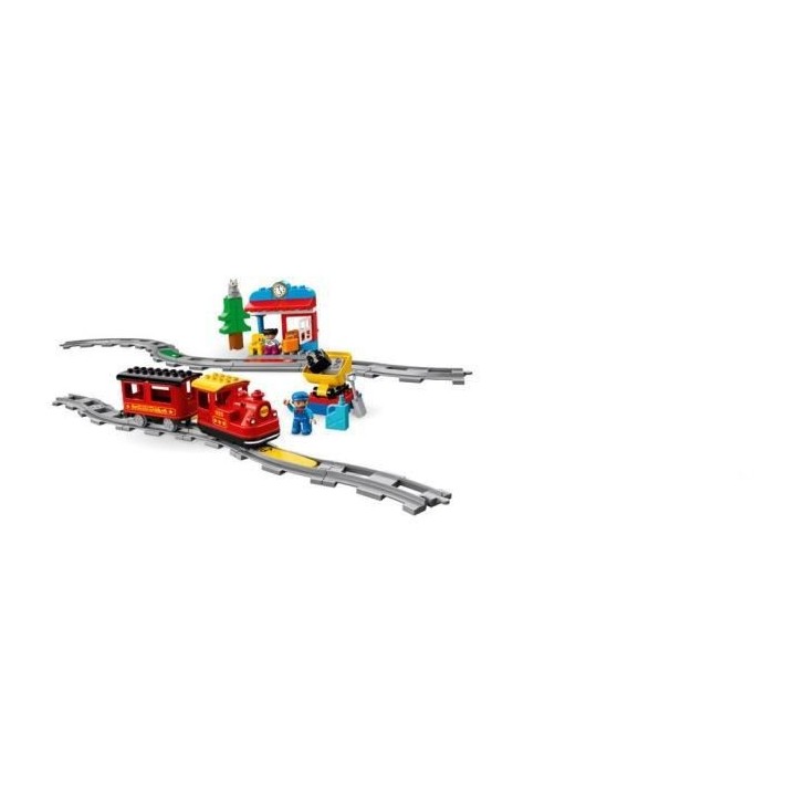 LEGO 10874 DUPLO Town Le Train a Vapeur, Jouet a Pile, Avec Sons, Lumi