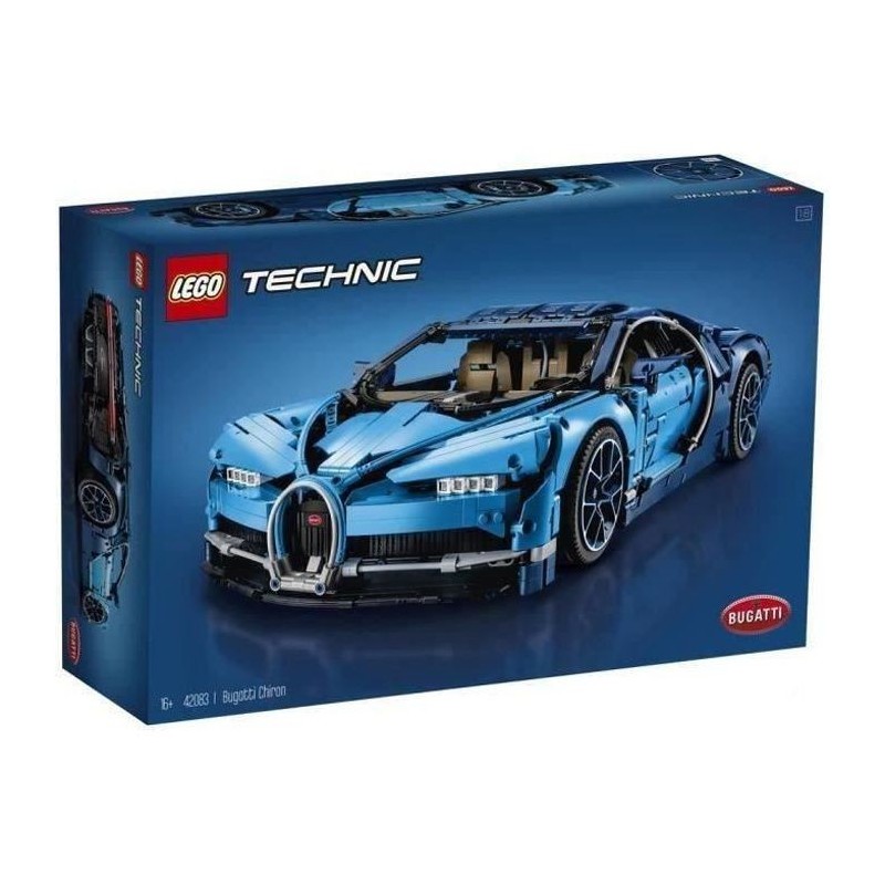 LEGO Technic 42083 Bugatti Chiron, Modele a collectionner exclusif de super voiture de sport, Maquette a Construire pour Adultes