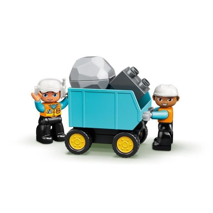 LEGO 10931 DUPLO Le Camion Et La Pelleteuse, Engin de chantier Jouet P