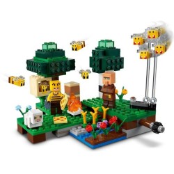 LEGO Minecraft 21165 La Ruche, Jouet avec Figurines de Mouton, d'Abeilles et Villageois