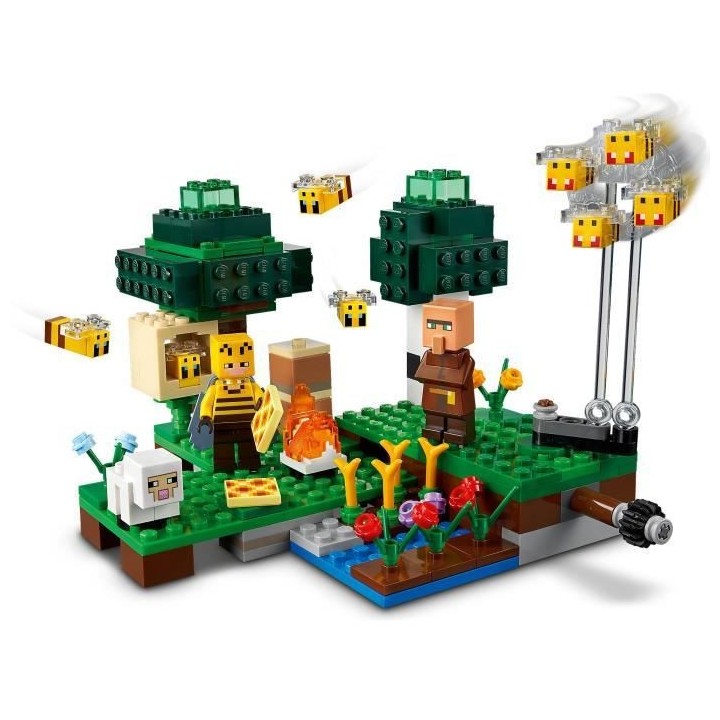 LEGO Minecraft 21165 La Ruche, Jouet avec Figurines de Mouton, d'Abeil