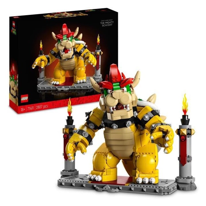 LEGO Super Mario 71411 Le Puissant Bowser, Figurine, Kit de Constructi
