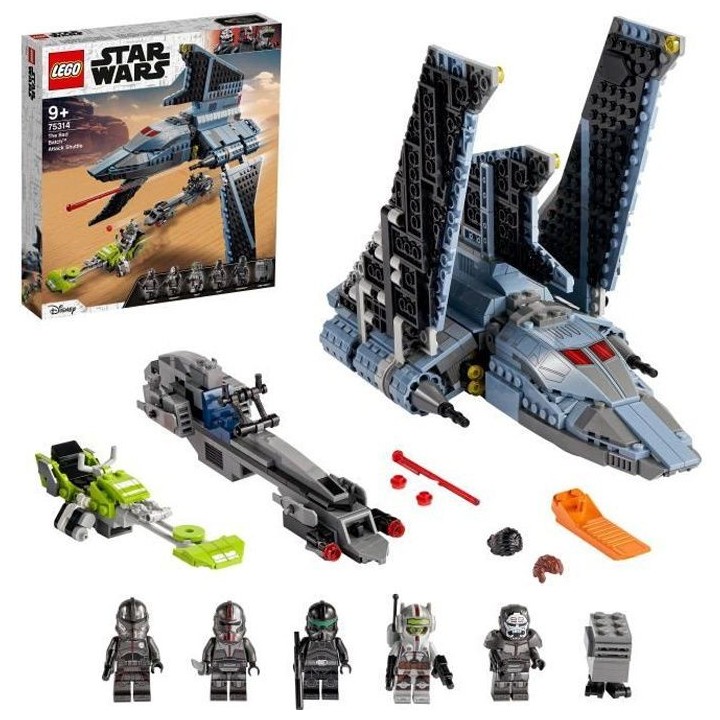 LEGO 75314 Star Wars La Navette d'Attaque du Bad Batch, Jouet pour Enf