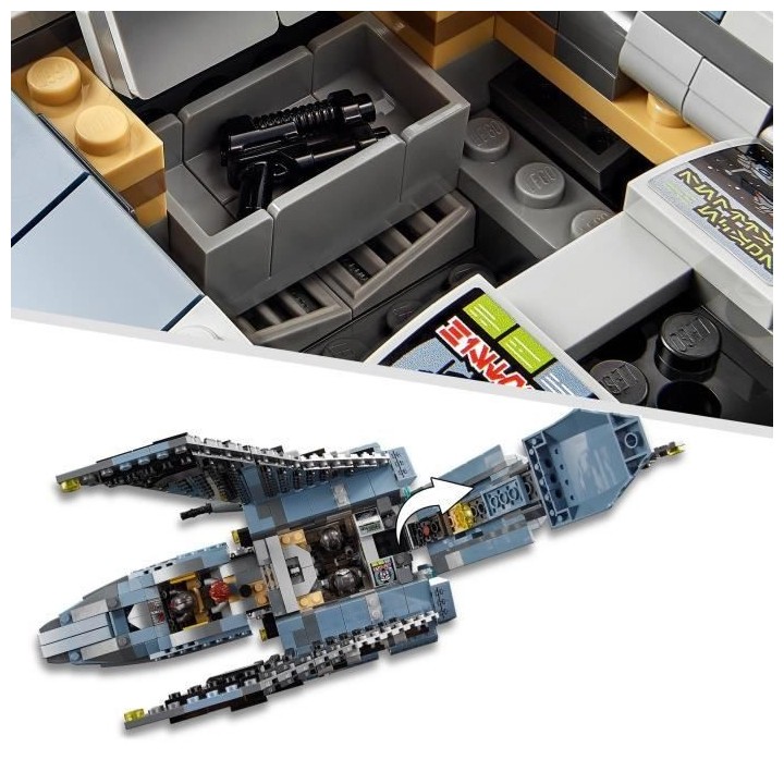 LEGO 75314 Star Wars La Navette d'Attaque du Bad Batch, Jouet pour Enf