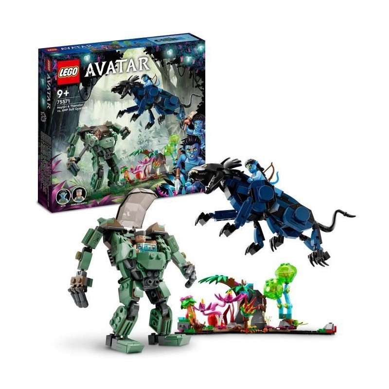 LEGO Avatar 75571 Neytiri et le Thanator vs. Quaritch dans l'Exosquelette AMP, Jouet