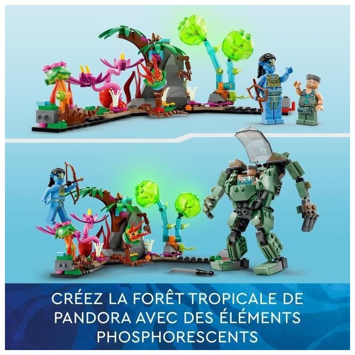 LEGO Avatar 75571 Neytiri et le Thanator vs. Quaritch dans l'Exosquele