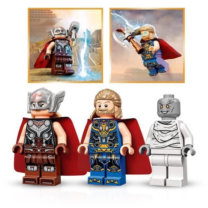 LEGO 76207 Marvel Attaque sur le Nouvel Asgard, avec Figurines de Thor