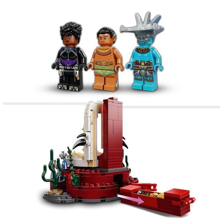 LEGO Marvel 76213 La Salle du Trône du Roi Namor, Jouet Sous-Marin, F