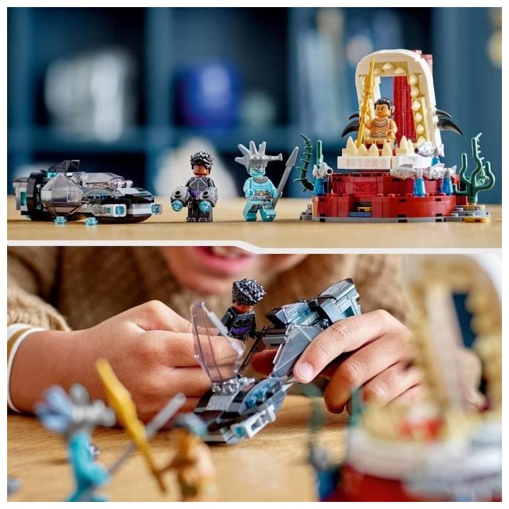 LEGO Marvel 76213 La Salle du Trône du Roi Namor, Jouet Sous-Marin, F